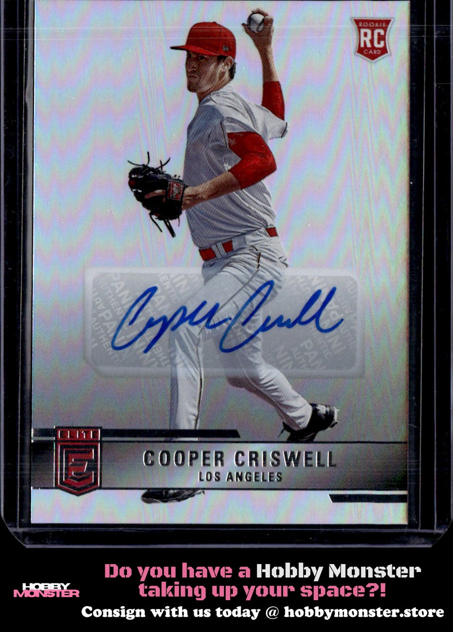 2022 Panini Chronicles Cooper Criswell Elite Autographs Auto Angels 001