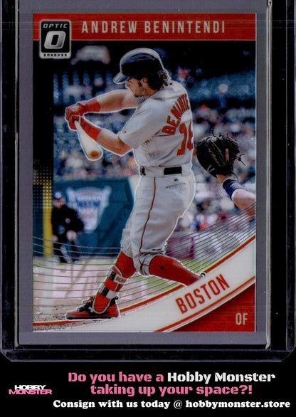 2018 Donruss Optic Andrew Benintendi Back of Jersey #/25 Boston Red Sox