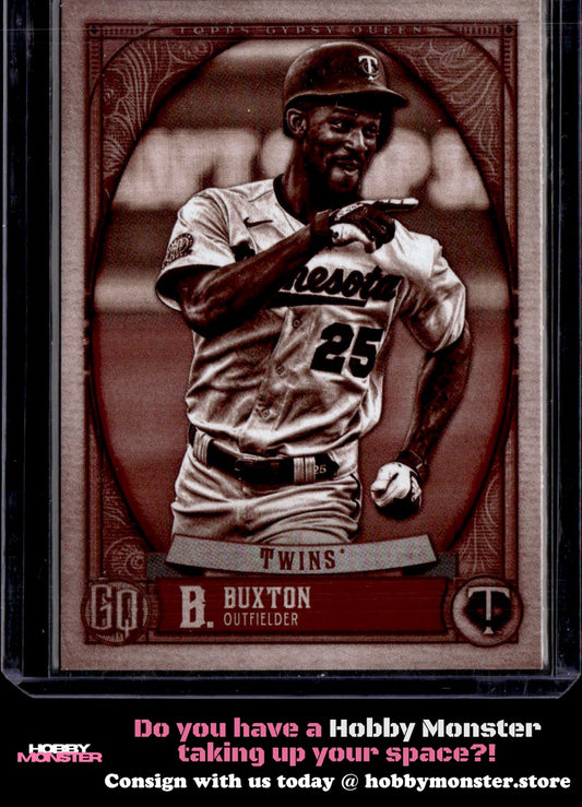 2021 Topps Gypsy Queen Byron Buxton Sepia #/99 Minnesota Twins 001