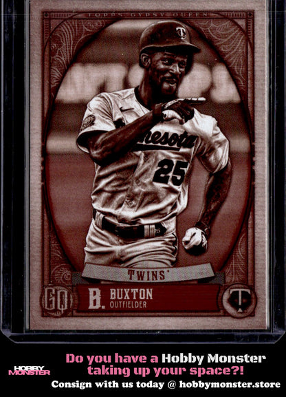 2021 Topps Gypsy Queen Byron Buxton Sepia #/99 Minnesota Twins 001-t2o4g
