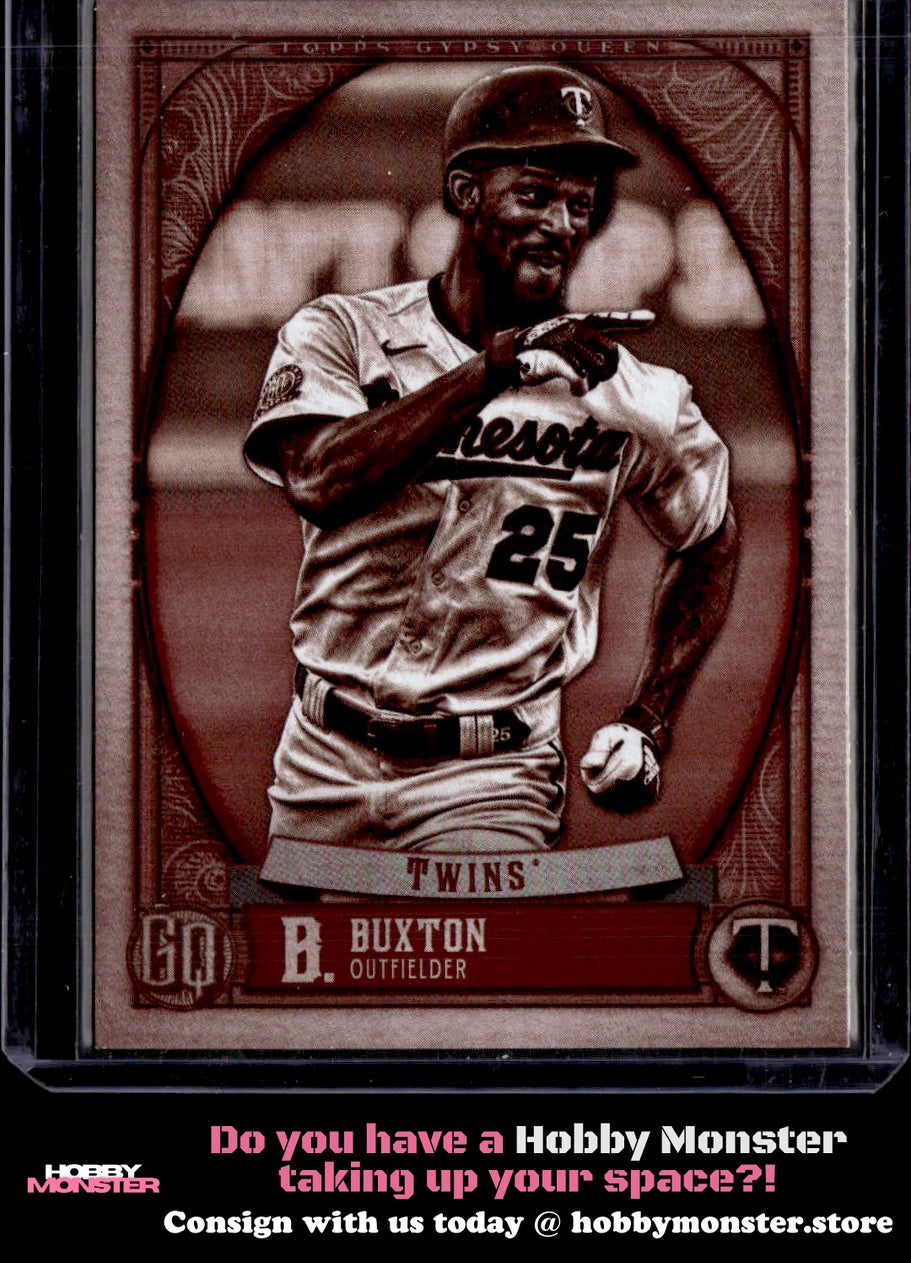 2021 Topps Gypsy Queen Byron Buxton Sepia #/99 Minnesota Twins 001-t2o4g