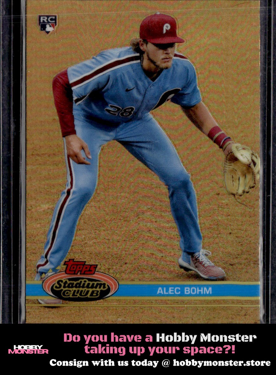 2021 Stadium Club Chrome Alec Bohm 1991 Design Variation Phillies 001