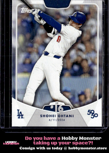 2024 Topps 50/50: Shohei Ohtani HR #16 31 Los Angeles Dodgers 005