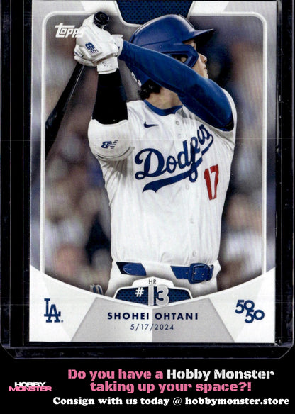 2024 Topps 50/50: Shohei Ohtani 24 Los Angeles Dodgers 005