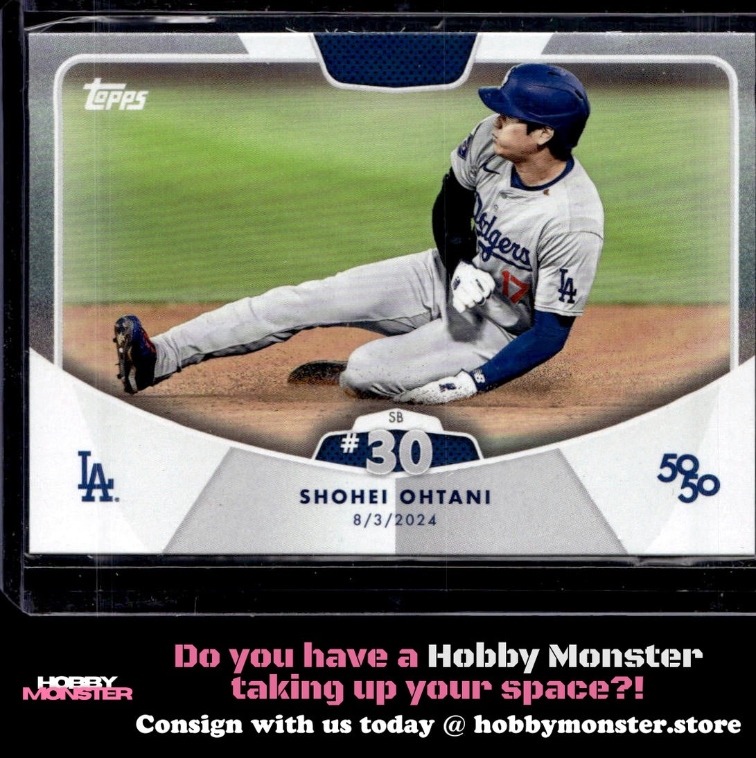 2024 Topps 50/50: Shohei Ohtani SB #30 63 Los Angeles Dodgers 005