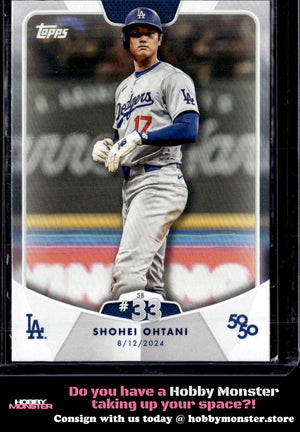 2024 Topps 50/50: Shohei Ohtani SB #33 69 Los Angeles Dodgers 005