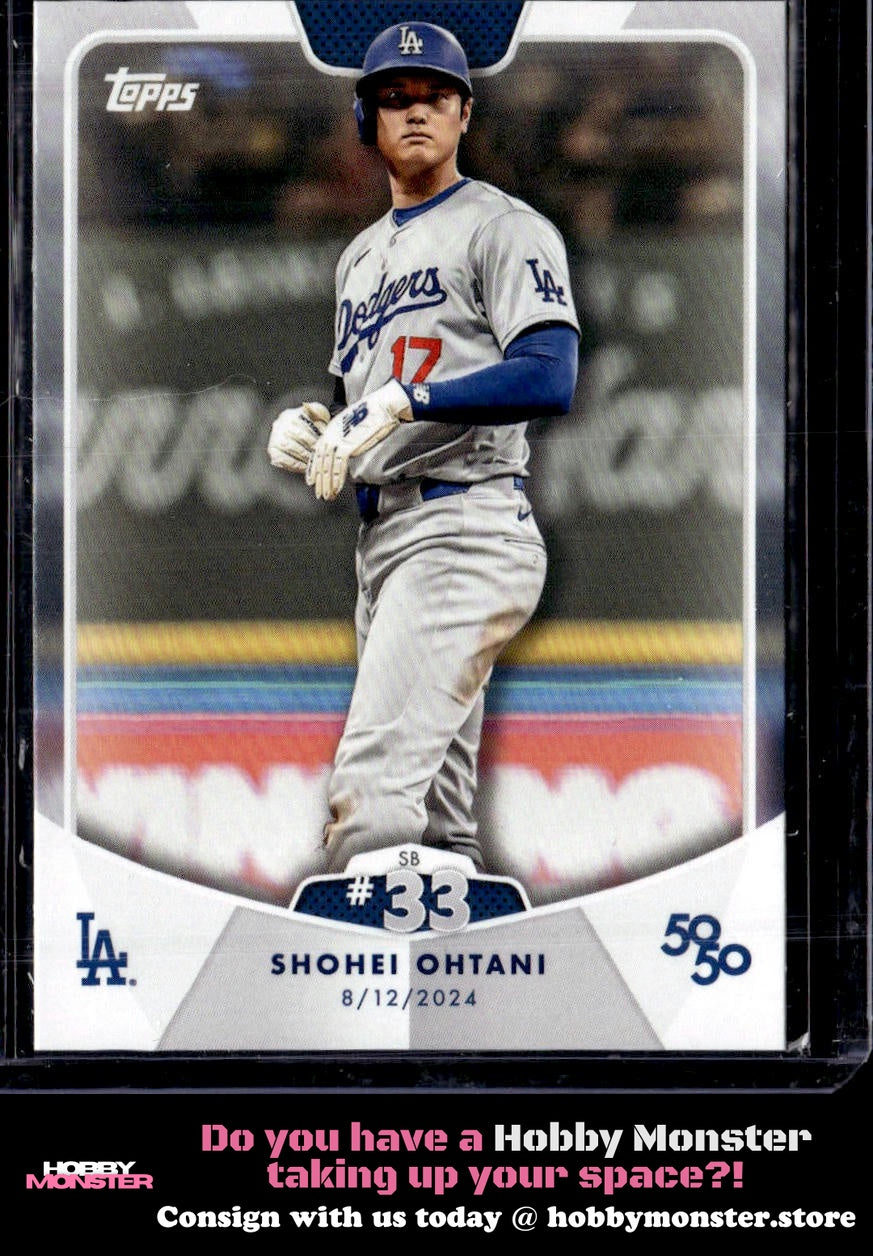 2024 Topps 50/50: Shohei Ohtani SB #33 69 Los Angeles Dodgers 005