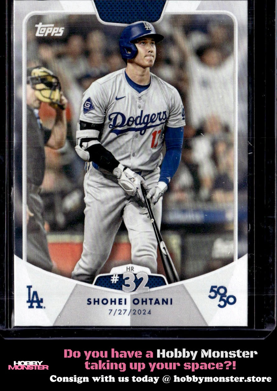 2024 Topps 50/50: Shohei Ohtani HR #32 57 Los Angeles Dodgers 005