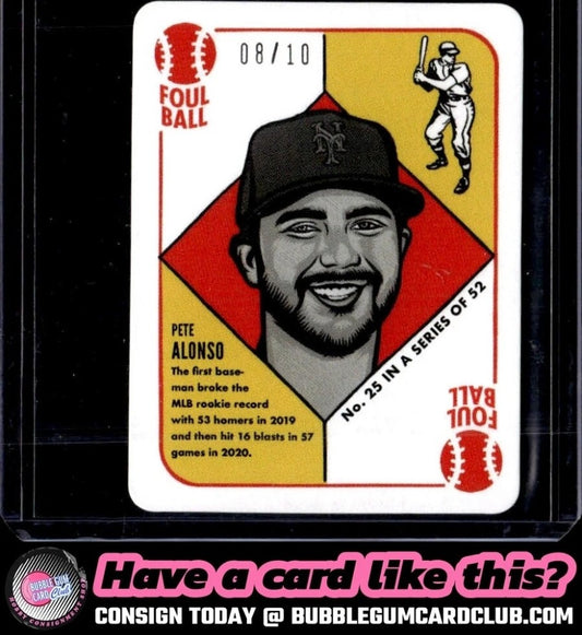 2021 Topps 1951 Blake Jamieson Pete Alonso Black and White #/10 Mets|3438