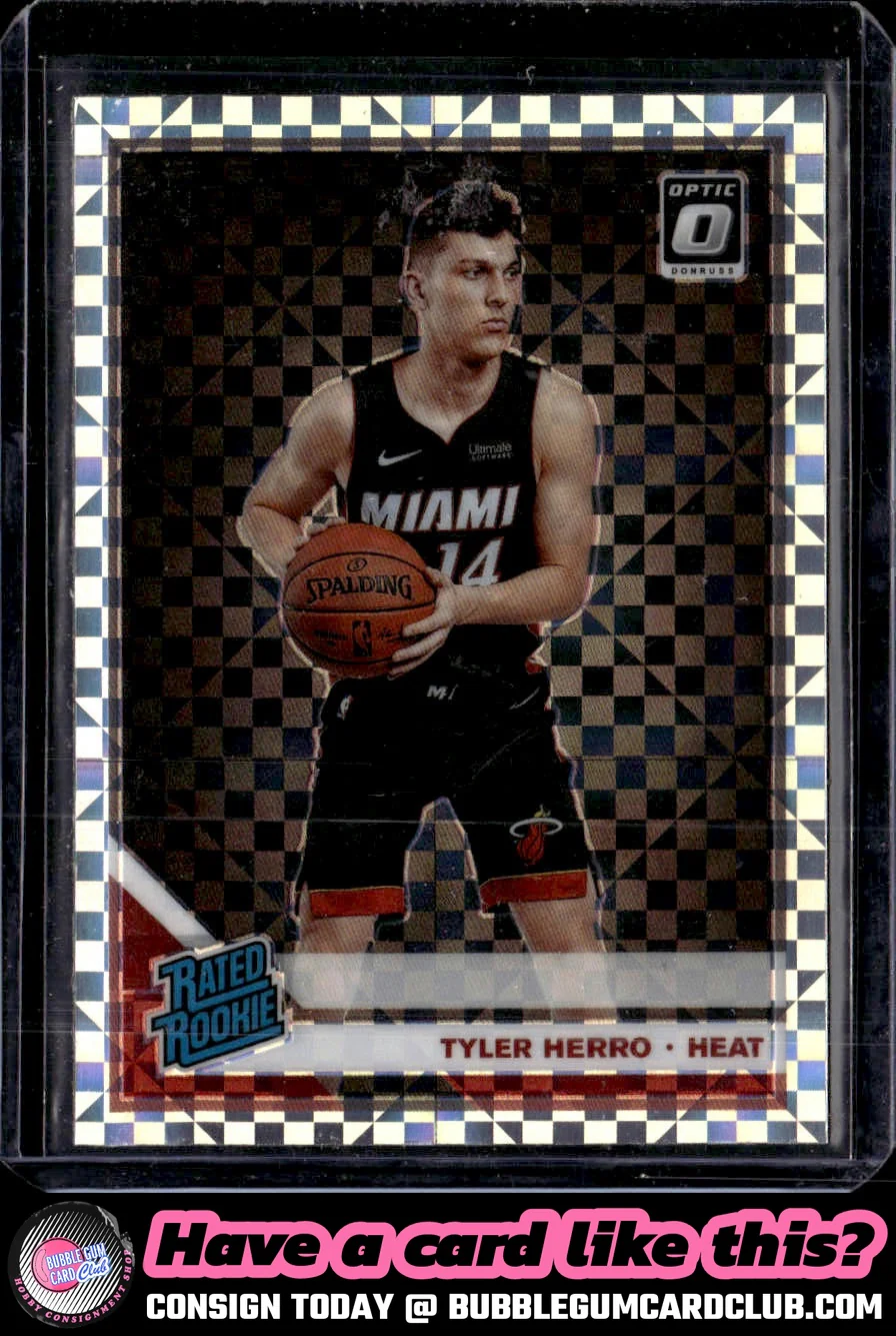 2019-20 Donruss Optic Tyler Herro Checkerboard Rookie Prizm Miami Heat|1770