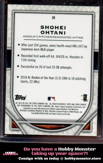 2021 Topps Tribute Shohei Ohtani Green #/99 Los Angeles Angels|121