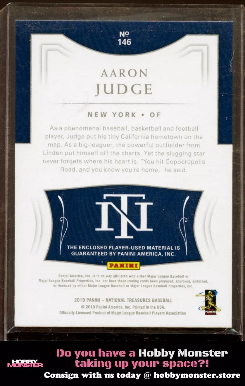 2019 Panini National Treasures Aaron Judge #/99 New York Yankees|126