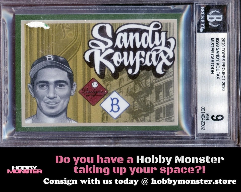 2020 Topps Project 2020 Sandy Koufax Mister Cartoon Dodgers BGS 9.0|90