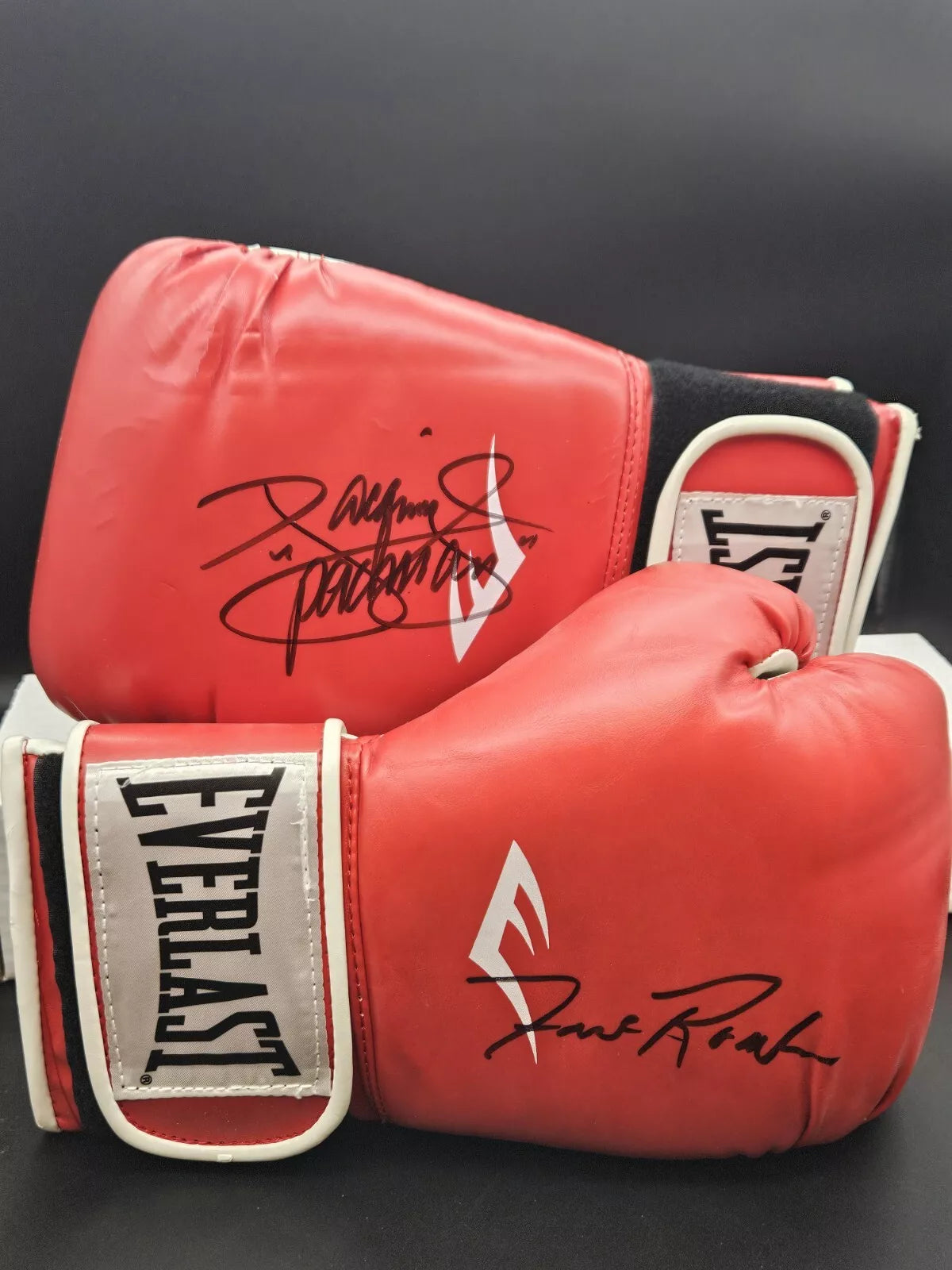 Manny Pacquiao & Freddie Roach Autographed Signed Boxing Gloves