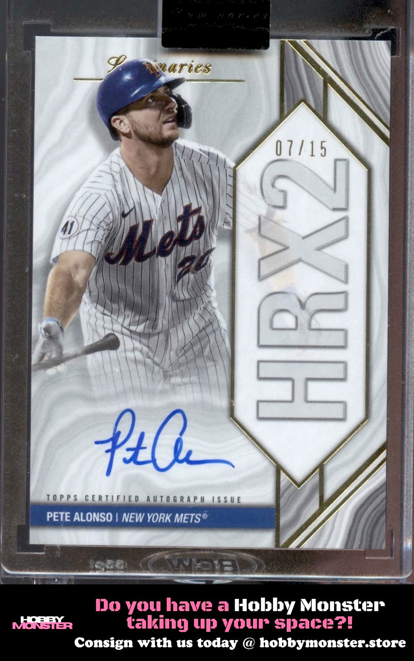 2022 Topps Luminaries Home Run Kings Auto Pete Alonso /15 New York Mets