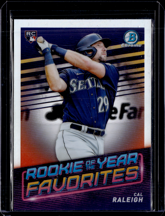 2022 Bowman Cal Raleigh Rookie of the Year Fav RC Seattle Mariners
