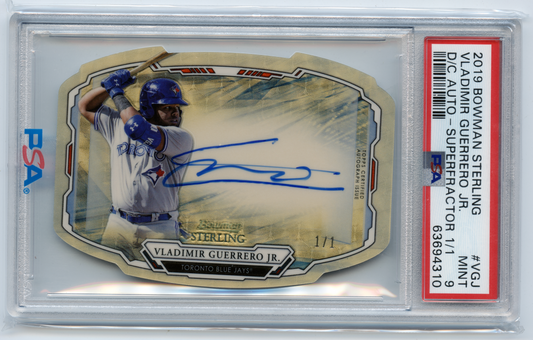 2019 Bowman Sterling Vladimir Guerrero Jr. SuperFractor Die Cut 1/1 Auto Rookie