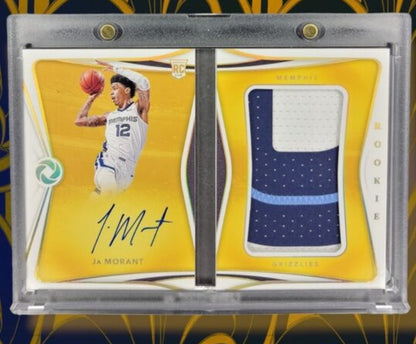 2019-20 Panini Opulence Ja Morant Rookie Patch Auto Book RPA RC /99 Grizzlies