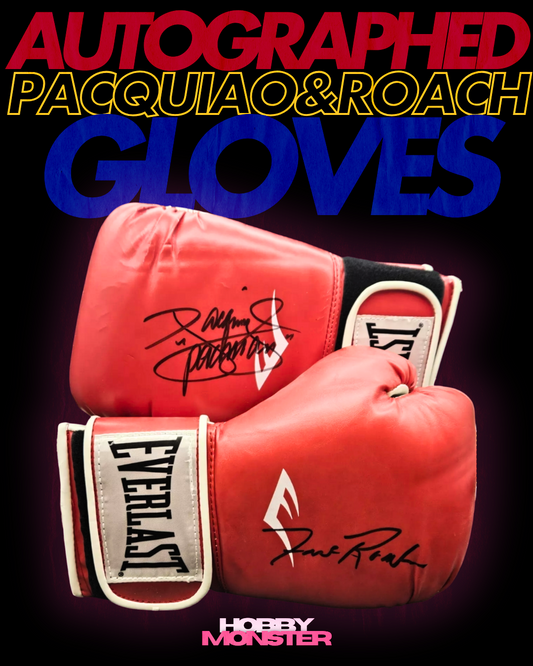 Manny Pacquiao & Freddie Roach Autographed Signed Boxing Gloves