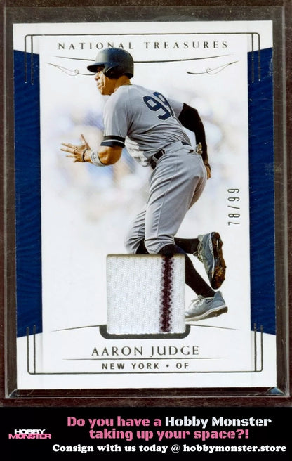 2019 Panini National Treasures Aaron Judge #/99 New York Yankees|125