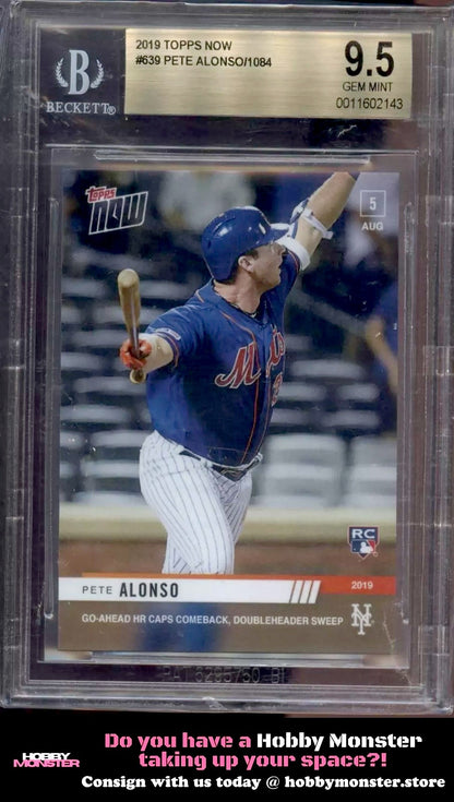 2019 Topps Now Pete Alonso New York Mets BGS 9.5|57