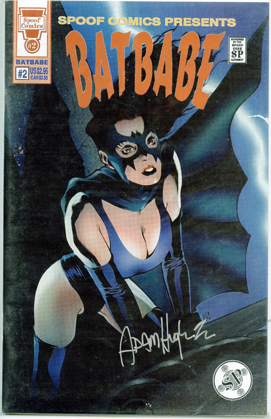 BATBABE #2 by Spoof Comics Signed by ADAM HUGHES
