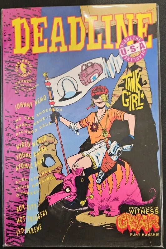 DEADLINE U.S.A. #1 (DARKHORSE 1991) - TANK GIRL 1ST APP OF GWAR IN COMICS