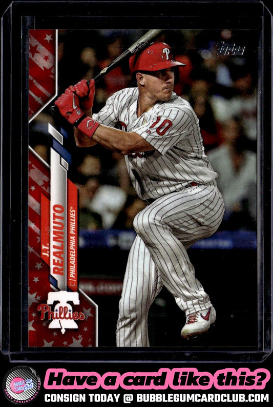 2020 Topps J.T. Realmuto Independence Day /76 Philadelphia Phillies