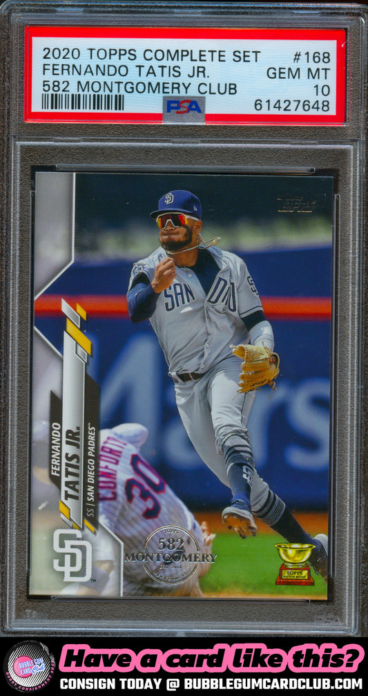 2020 Topps Fernando Tatis Jr. 582 Montgomery San Diego Padres PSA 10