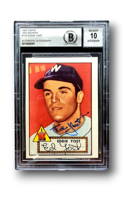 1952 Topps Eddie Yost Reprint Auto